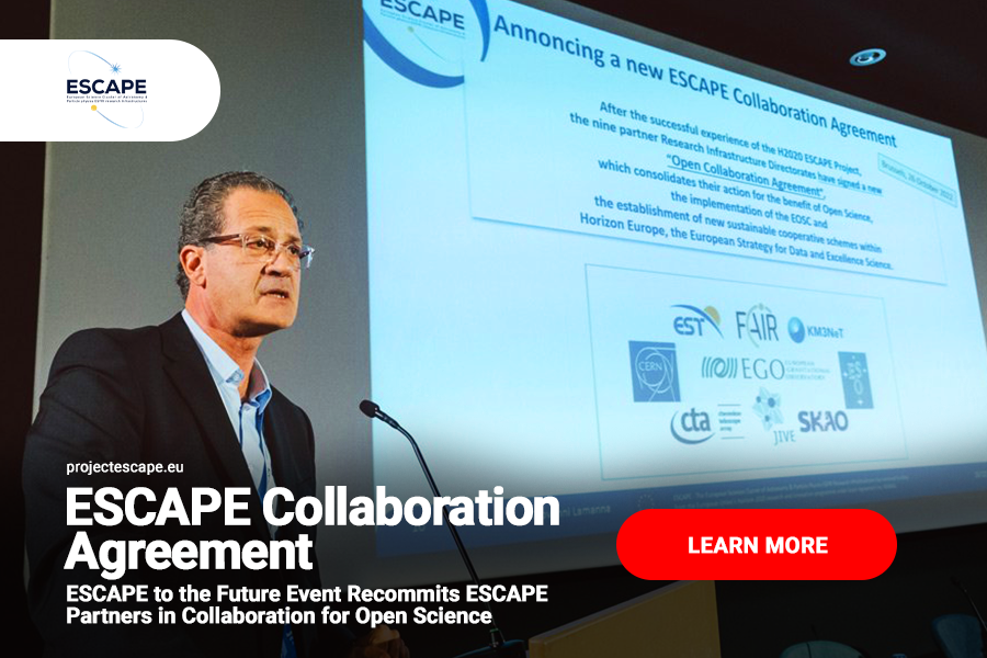 The new Open Collaboration Agreement signed by the #researchinfrastructure partners of #ESCAPE will enhance the impact of #science in society by strengthening cross-border #OpenScience actions and fostering the #EOSC implementation. Learn more: projectescape.eu/news/escape-fu…