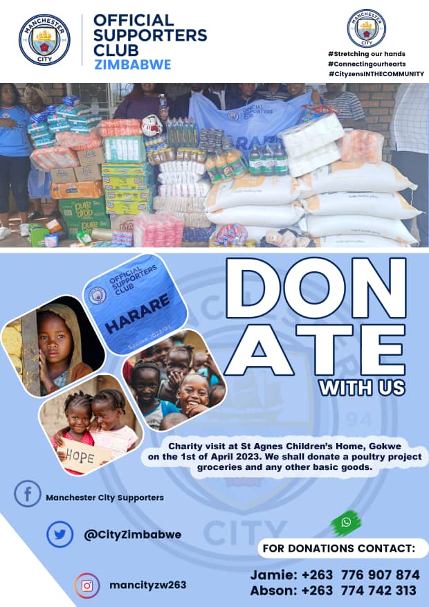 CityZimbabwe's tweet image. Hi #CityzensZimbabwe 🇿🇼

We continue to show our CITYZENship through our charity works as we're poised to  visit and donate in Gokwe.

No donation is too big or too small 🫴🏻

"Giving Hope to the underprivileged" 💙