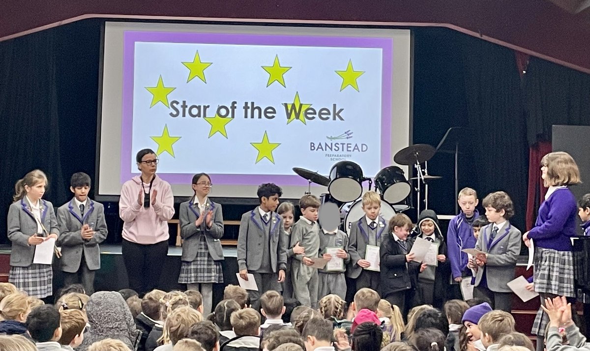 BansteadPrep's tweet photo. Itโs celebration time again ๐ Well done to this weekโs stars, commendation winners, word millionaires and housepoint champions (Grappenhall) Special thanks to everyone for their extra efforts in what has been a busy week at school! #celebration #achievement #BPS_values https://t.co/kXdaPc4wc3