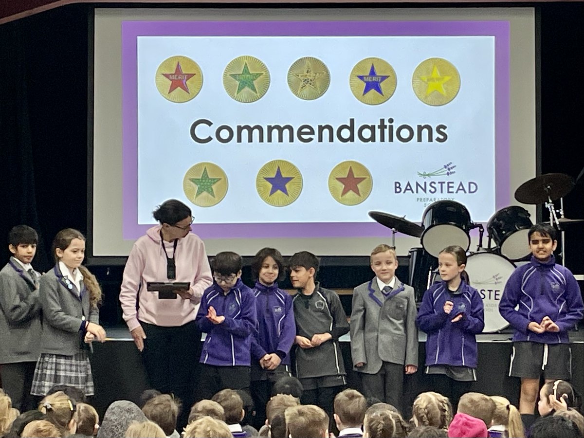 BansteadPrep's tweet photo. Itโs celebration time again ๐ Well done to this weekโs stars, commendation winners, word millionaires and housepoint champions (Grappenhall) Special thanks to everyone for their extra efforts in what has been a busy week at school! #celebration #achievement #BPS_values https://t.co/kXdaPc4wc3