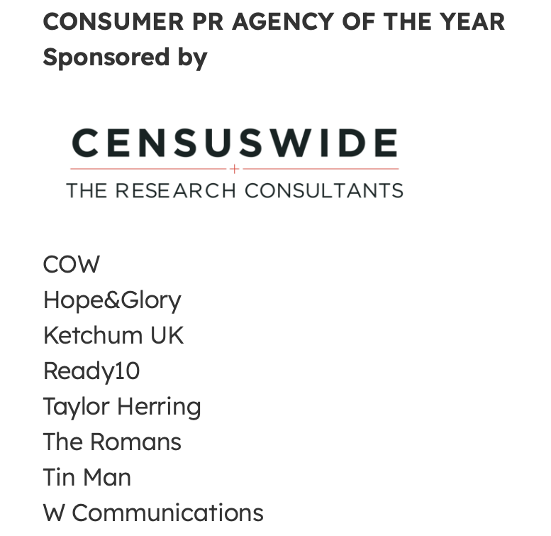 SophieRaine's tweet photo. When I took the job @KetchumUk 3.5 years ago I was determined Brand’s competive set wouldn’t be limited to the big networked agencies. I knew we could more than hold our own against the ‘sexier’ independent consumer shops.

We've only gone and bloody done it! @therealprmoment https://t.co/ZtRd07jSn2