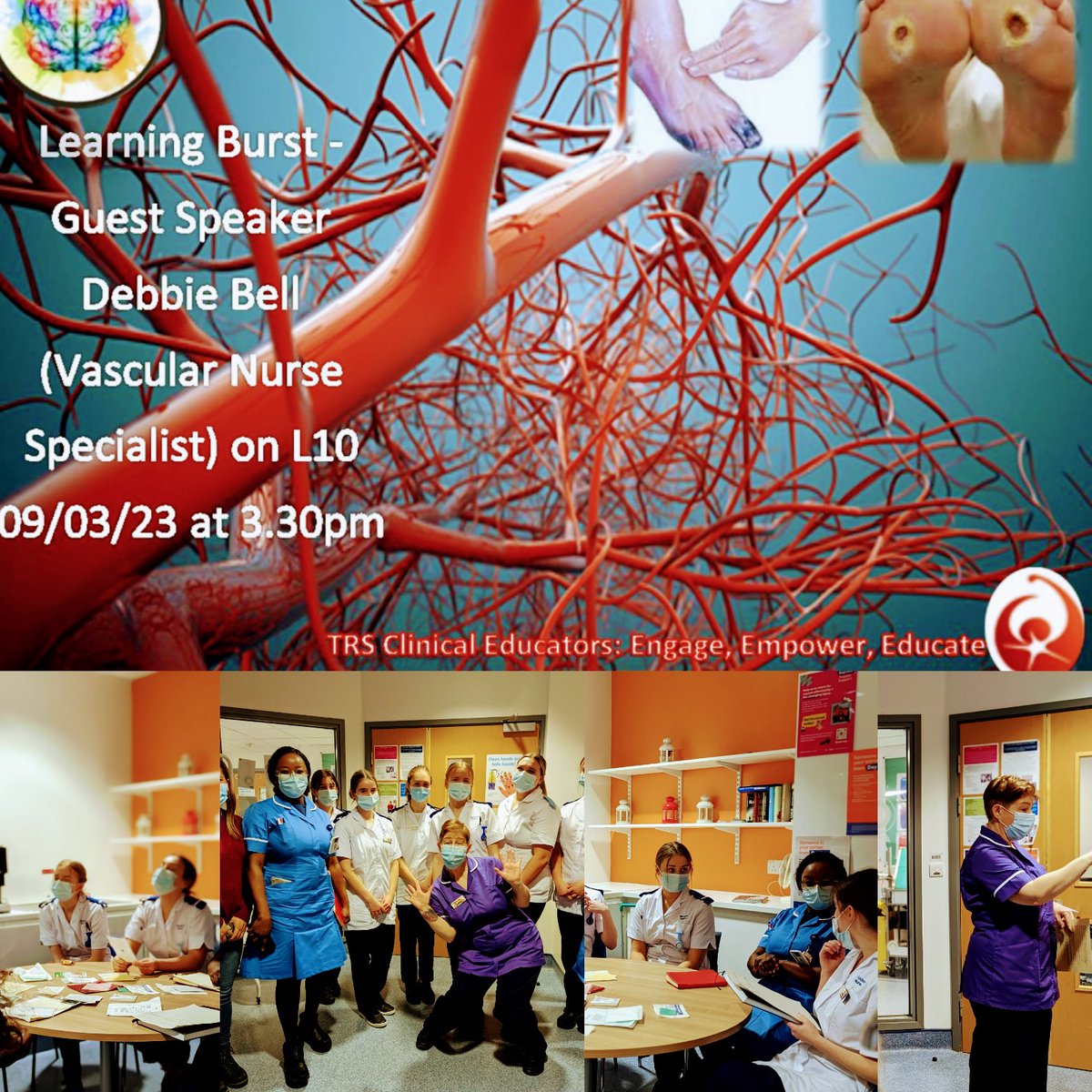 Clinical Educator TRS (@educatorstrs) on Twitter photo Still loving our learning burst for learners on Thursdays #vascularnursespecialist #TRS #whatkindofwound <a href="/NaqviToseka/">Toseka Naqvi</a> @dianearmstr1 @TRSCSU <a href="/becky5368/">Rebecca Kenney</a> Still loving our learning burst for learners on Thursdays #vascularnursespecialist #TRS #whatkindofwound <a href="/NaqviToseka/">Toseka Naqvi</a> @dianearmstr1 @TRSCSU <a href="/becky5368/">Rebecca Kenney</a>