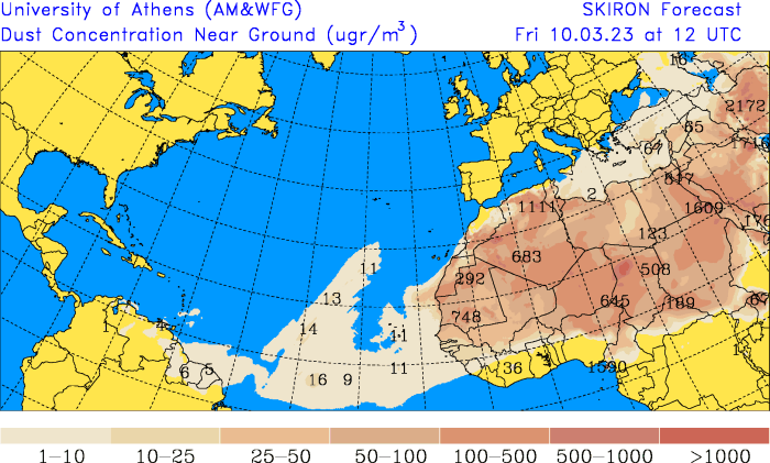 Meteovargas's tweet photo. #10Mar Me preguntan ¿por qué si hay polvo del Sahara en Venezuela este no ha inhibido la nubosidad presente desde ayer? 

Simplemente porque como lo indiqué días atrás, las concentraciones del material particulado que han llegado al país son muy mínimas (<10 µg/m³)...(sigue)⬇️ https://t.co/woKYX1duFt