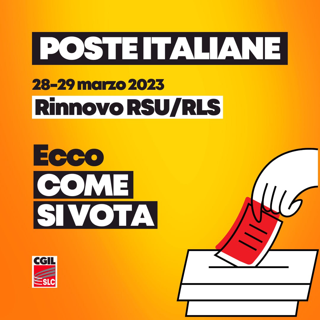 SlcCgil's tweet photo. 🟥 Lavori in @PosteNews? Abbiamo riassunto in pochi e semplici punti tutto ciò che devi sapere sulle modalità di voto per il rinnovo di RSU e RLS del 28 e 29 marzo 👉 https://t.co/lf9HieLBTA https://t.co/rEoJdfWmee