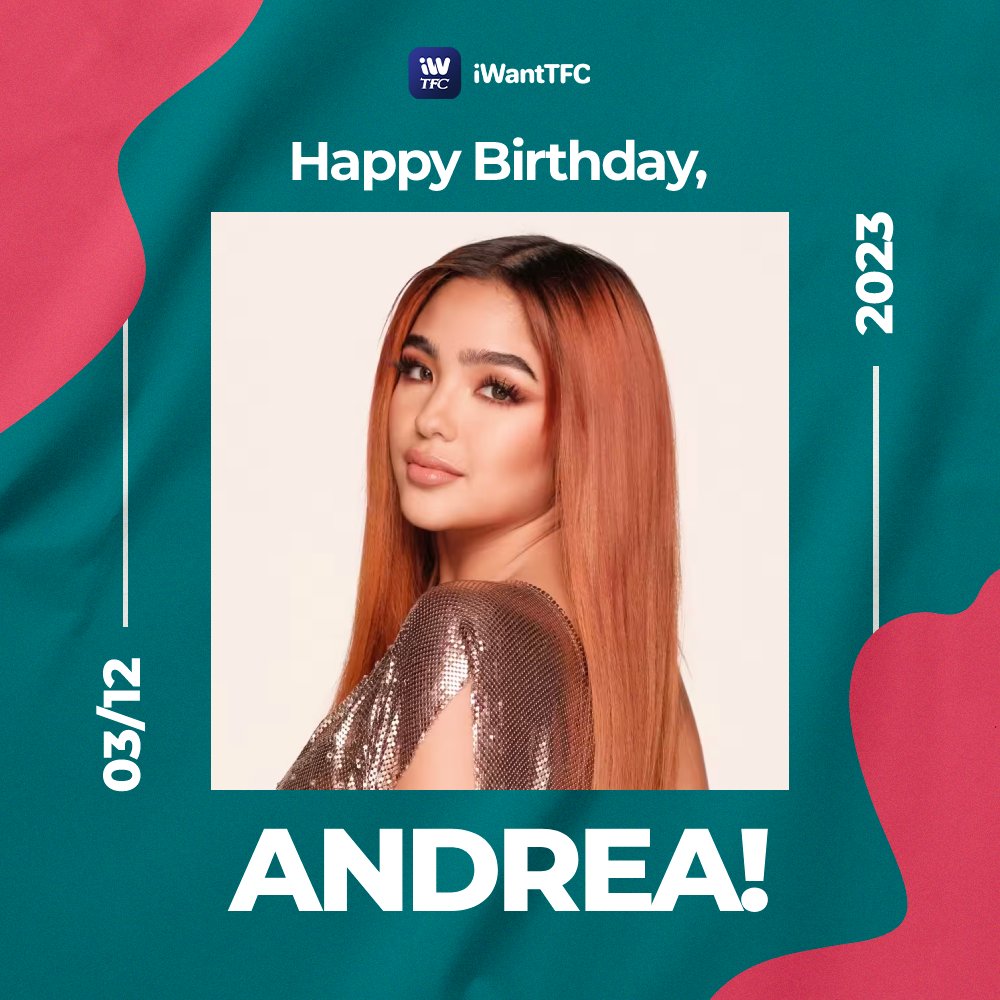 ofc_iwant's tweet photo. Happy birthday, @iamandrea_b! 🎂🎁🎉
From your iWantTFC fam! 😘 https://t.co/mb3v8skVCV