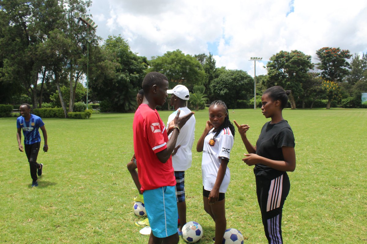 TackleAfrica's tweet photo. Passionate &amp; qualified teachers for people living with disabilities received training from us &amp; MSZ as we pilot #disabilityinclusion into our methodology. 

We're committed to #DEI,  #inclusivefootball &amp; sexual health ed for all.  

#tacklehiv #tacklestigma #zambia https://t.co/M22gN08d2U
