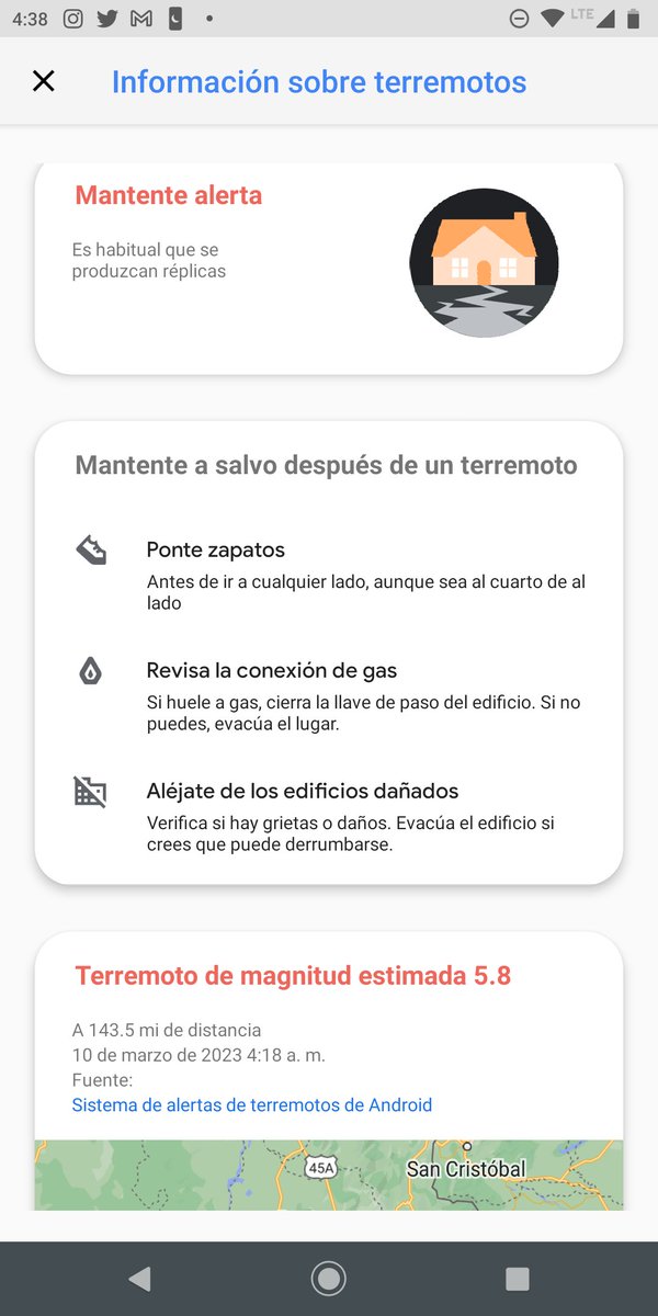 Dondeividvc's tweet photo. Esto nunca me había aparecido que susto bravo... 😱 @sgcol @SismoMundial @GoogleColombia https://t.co/imsCY3lrMW