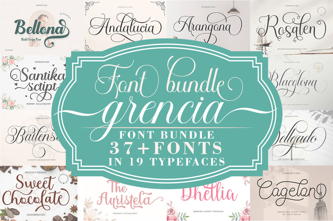 Grencia Font Bundle - only $18!: NOW ON: Grencia Font Bundle - only $18!

Expires: April 7, 2023, 11:59 pm EST

Looking for elegant and luxurious fonts that can be used for weddings, birthdays, logos, and print design? With this bundle of 37+ fonts in… dlvr.it/Skg8J6