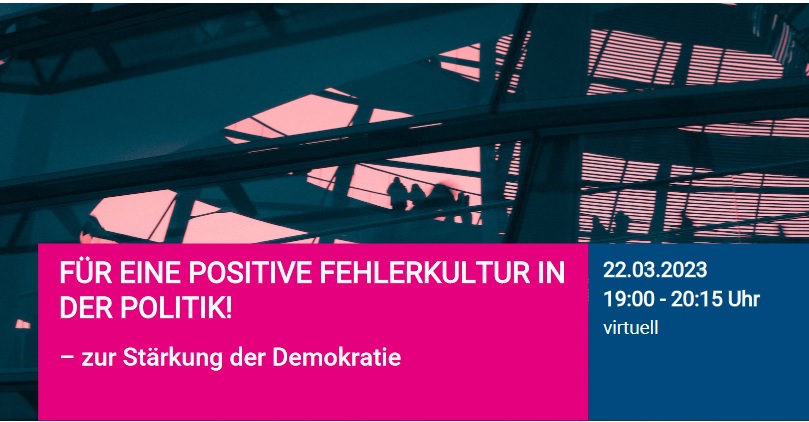 Martin Fuchs 🦊 (@wahl_beobachter) on Twitter photo Politiker:innen machen niemals Fehler! Nie, Nimmer, niemals! 🚫
Doch natürlich. Zum Glück sind sie ganz normale Menschen. Nur darüber sprechen ist nicht ganz einfach. Wie eine positive politische Fehlerkultur aussehen kann bespreche ich mit <a href="/GydeJ/">Gyde Jensen</a> & @fazbub bei <a href="/FNFreiheit/">Friedrich-Naumann-Stiftung für die Freiheit</a>. 👇 Politiker:innen machen niemals Fehler! Nie, Nimmer, niemals! 🚫
Doch natürlich. Zum Glück sind sie ganz normale Menschen. Nur darüber sprechen ist nicht ganz einfach. Wie eine positive politische Fehlerkultur aussehen kann bespreche ich mit <a href="/GydeJ/">Gyde Jensen</a> & @fazbub bei <a href="/FNFreiheit/">Friedrich-Naumann-Stiftung für die Freiheit</a>. 👇