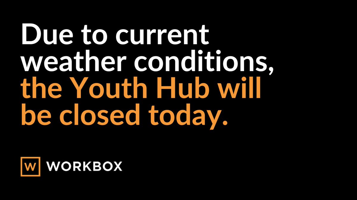 👇 IMPORTANT UPDATE 👇

❄️ The Youth Hub at <a href="/TheWayYouthZone/">The Way Youth Zone</a> will be closed today. ❄️