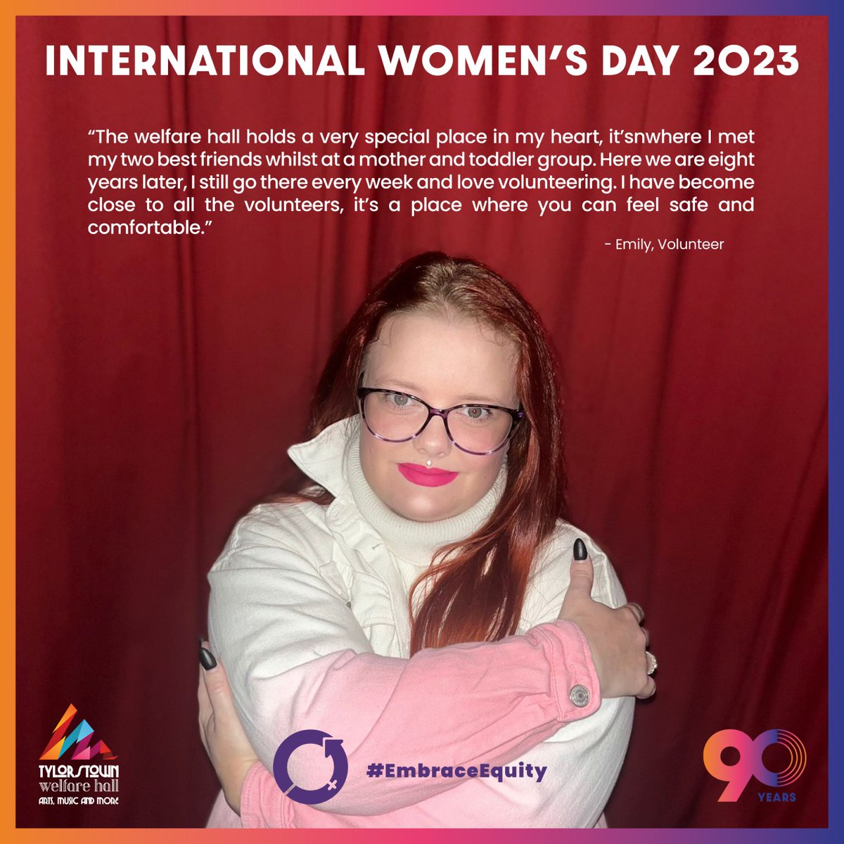 Equity isn't just a nice-to-have, it's a must-have.  Here is Emily Mckean, dedicated mam, volunteer and friend....💜

#internationalwomensday2023

#EmbraceEquity

#responsiblebusiness