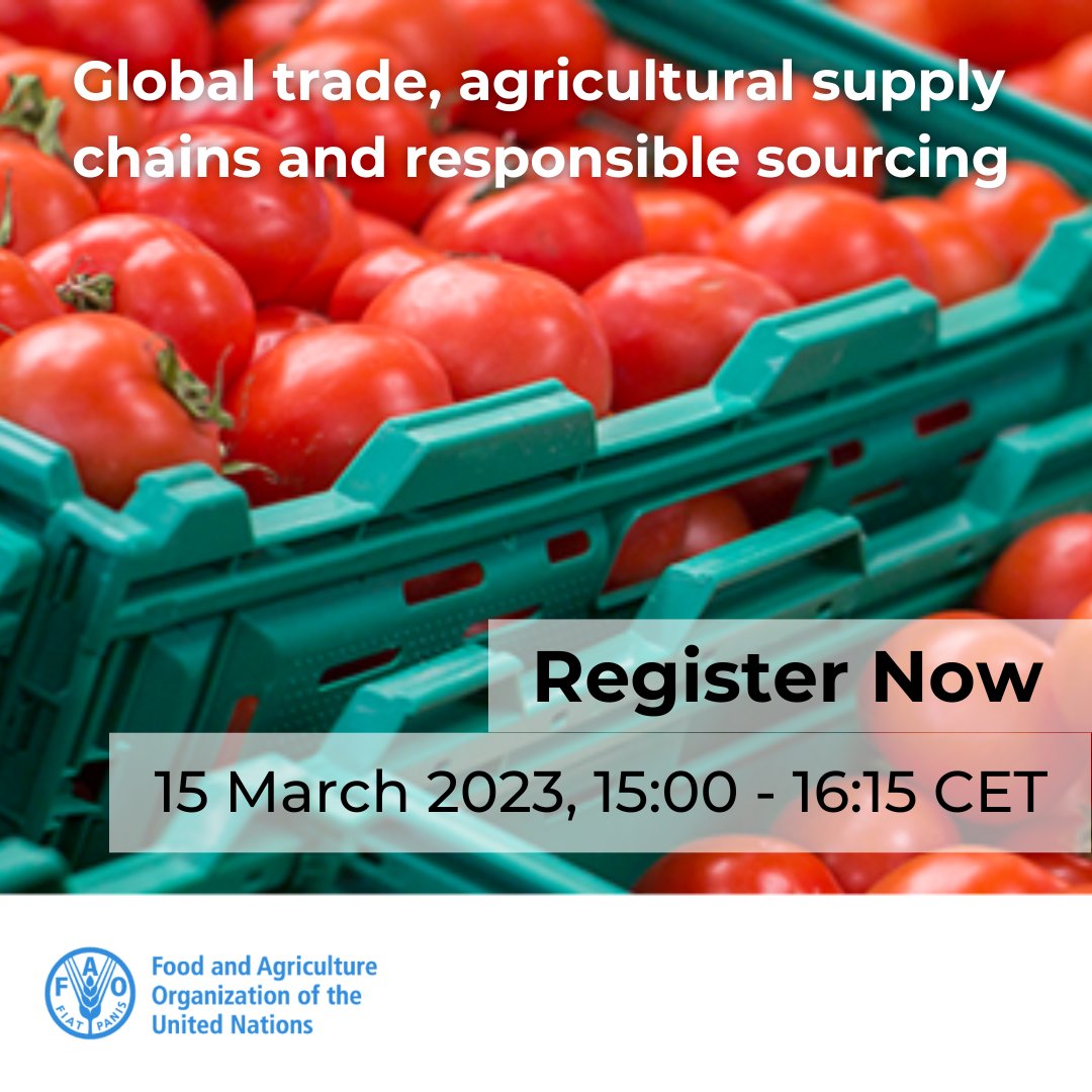 FAOGeneva's tweet photo. 📢 SAVE THE DATE

Want to know how #coops can 
👉support responsible business conduct, due diligence
👉promote sustainable global agricultural value chains

Join @FAOGeneva's Agriculture #TradeTalk to know more👇

📆15 March
⏲️15:00 - 16:15 CET
📝Register: https://t.co/eIP7hiOeio https://t.co/my44WPyQdq