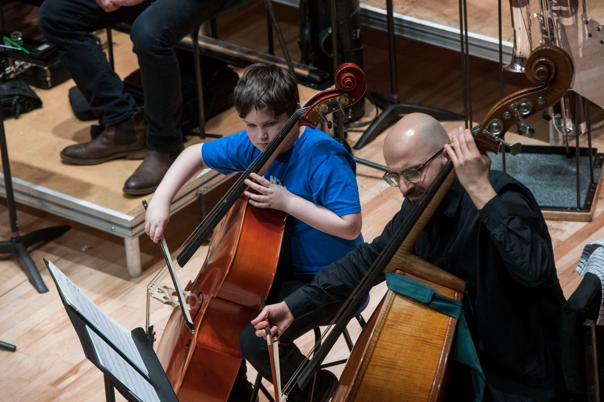 sistemascotland's tweet photo. 🤩 Our young superstars from #BigNoiseDouglas had a fantastic time @CairdHallDundee last night performing alongside the @RSNO 🎶

Experiences like these go a long way to help our children and young people with their self-belief and aspiration - thank you @RSNO 🙌 https://t.co/urCF8tdzH3