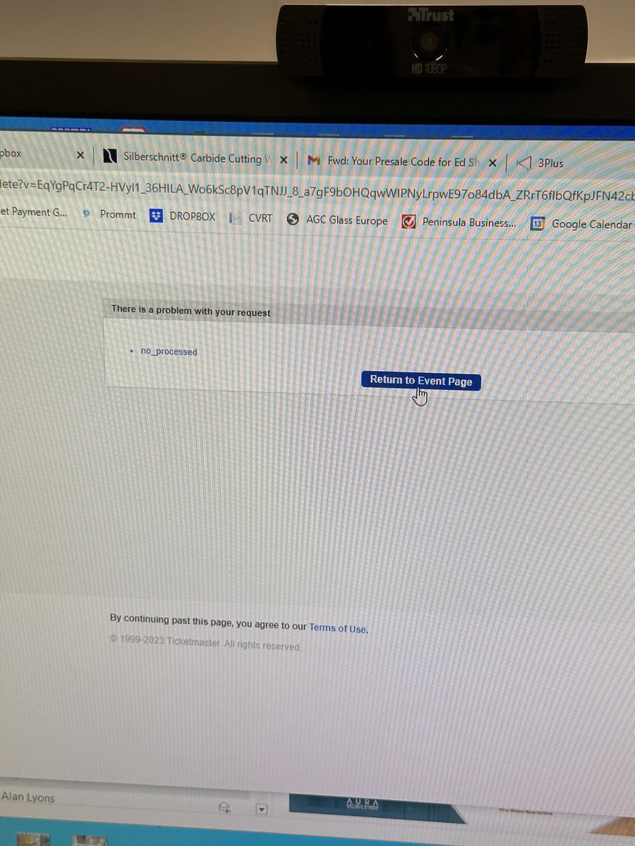 ianomc1's tweet photo. @TMIrelandHelp What’s going on with the 3presale for Ed Sheeran? I had tickets several times and when it went through the payment stage it just showed this message after the verification. It’s very frustrating. https://t.co/ZvezDGCBIE