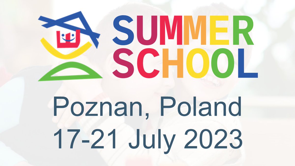 We are pleased to announce our 2nd EACD Summer School for Early Career Researchers focusing on Childhood-onset Disabilities!

📅 Deadline for Applications: 31 March 2023
📍Date/Location: 17-21 July 2023, Poznan, Poland
💻eacd.org/summerschool20…