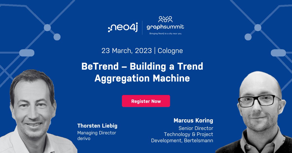 Neo4j DACH (@neo4jde) on Twitter photo Das ist für euch, #köln Graphistas! #graphsummit im März mit <a href="/Bertelsmann_DE/">Bertelsmann_DE</a> & <a href="/derivo/">derivo GmbH</a> zu Trend Aggregation. Anmelden: neo4j.com/graphsummit/co… #neo4j Das ist für euch, #köln Graphistas! #graphsummit im März mit <a href="/Bertelsmann_DE/">Bertelsmann_DE</a> & <a href="/derivo/">derivo GmbH</a> zu Trend Aggregation. Anmelden: neo4j.com/graphsummit/co… #neo4j