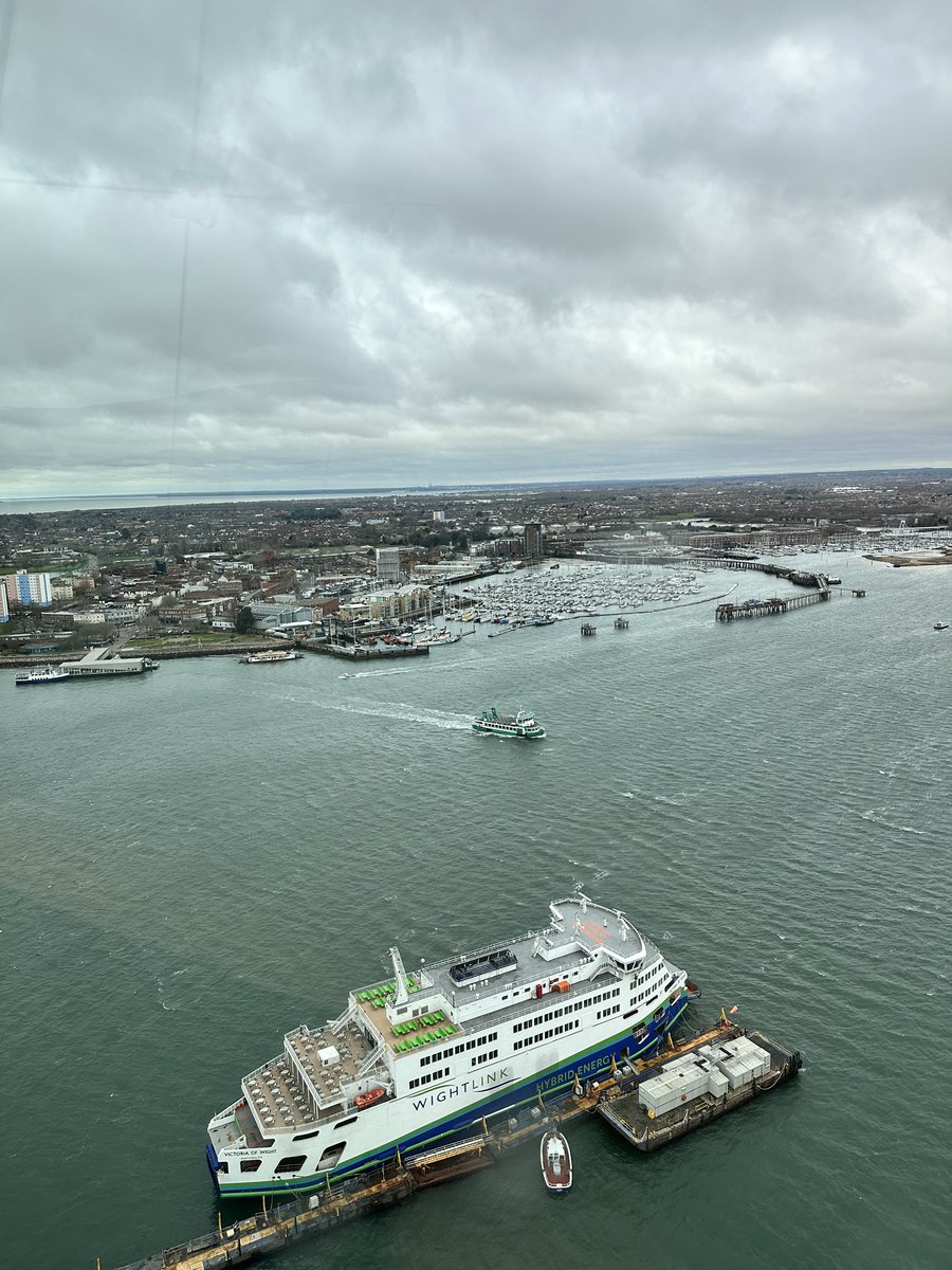 Good Morning Portsmouth A bit windy today but still great views! #portsmouth #gosport #gosportferry #portsmouthharbour #spinnakertower #windy