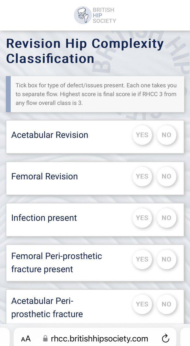British Hip Society tweet media