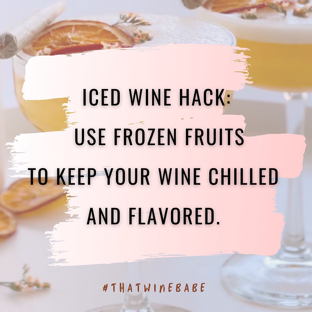 thatwinebabe's tweet photo. Hello coven, did you know you can keep your wine chilled for long without having to water it down? Try this!🍷
#thatwinebabe #winehack https://t.co/f8UorP5G8X