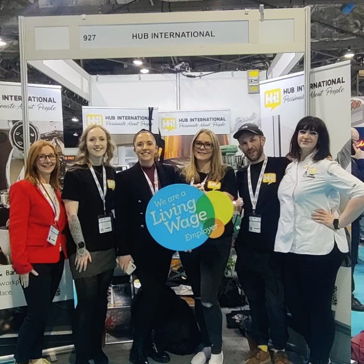 LivingWageScot's tweet photo. We had a great time at #ScotHot23 yesterday afternoon.
It was great to catch up with @Hub_Internation who are passionate about training and supporting people in hospitality. https://t.co/lCHA8mY5Vk
