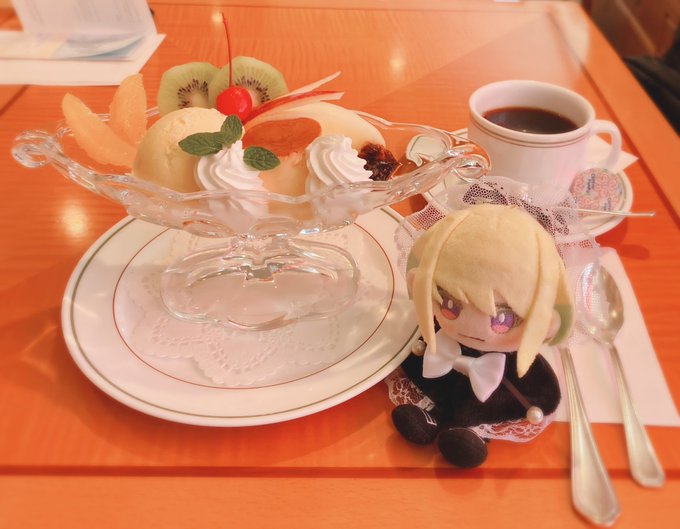 これは上げそびれていたお嬢さんリオくんの朝食プリン・ア・ラ・モード♡ 