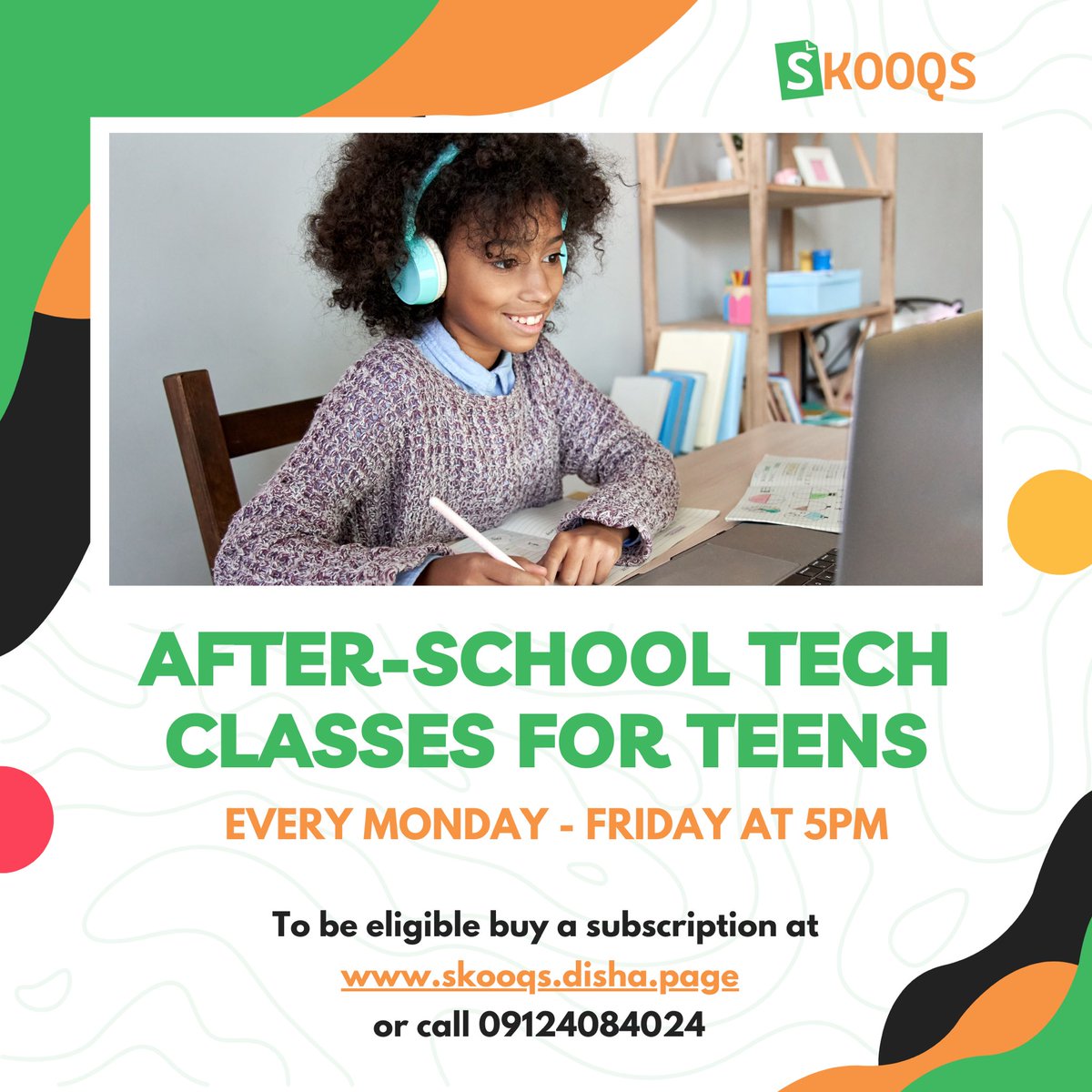 Are you a teenager looking to learn about the latest technology and software? Look no further! 

Our After School Technology classes for Teenagers offers hands-on training sessions to help you become a tech pro.

Click the skooqs.disha.page or call 09124084024

#skooqs