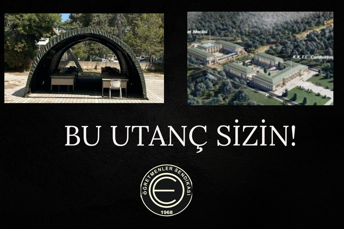 Yıllardır okulların durumunu görmezden geldiniz, uyarılara kulak tıkadınız. 
Külliye inşaatı devam ederken öğrenciler çadırda eğitim görecek! Vicdanınız rahat mı?
#kulliyedegilokul