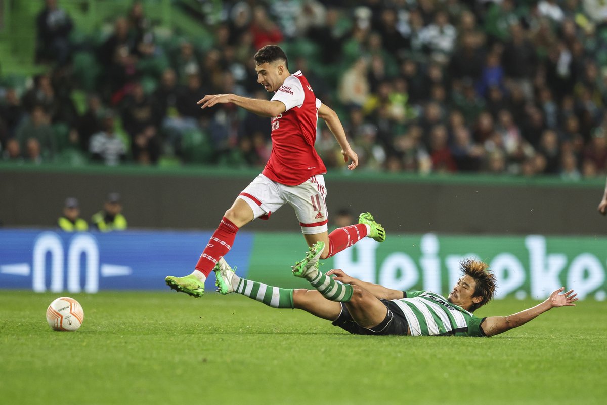 EuropaLeague's tweet photo. 🔴 Still thinking about that Martinelli run ⚡️

#UEL https://t.co/xmeGstEtOM