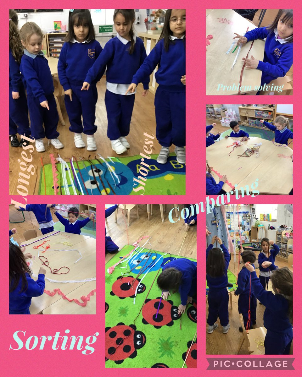 EssendeneLodge's tweet photo. Sorting, comparing and problem solving: Early Years is all about being hands on, bringing mathematical language to life! Our streamed maths lessons are the perfect place for every child to explore from where they are in their learning #excellentschool https://t.co/SybGwaSIzL