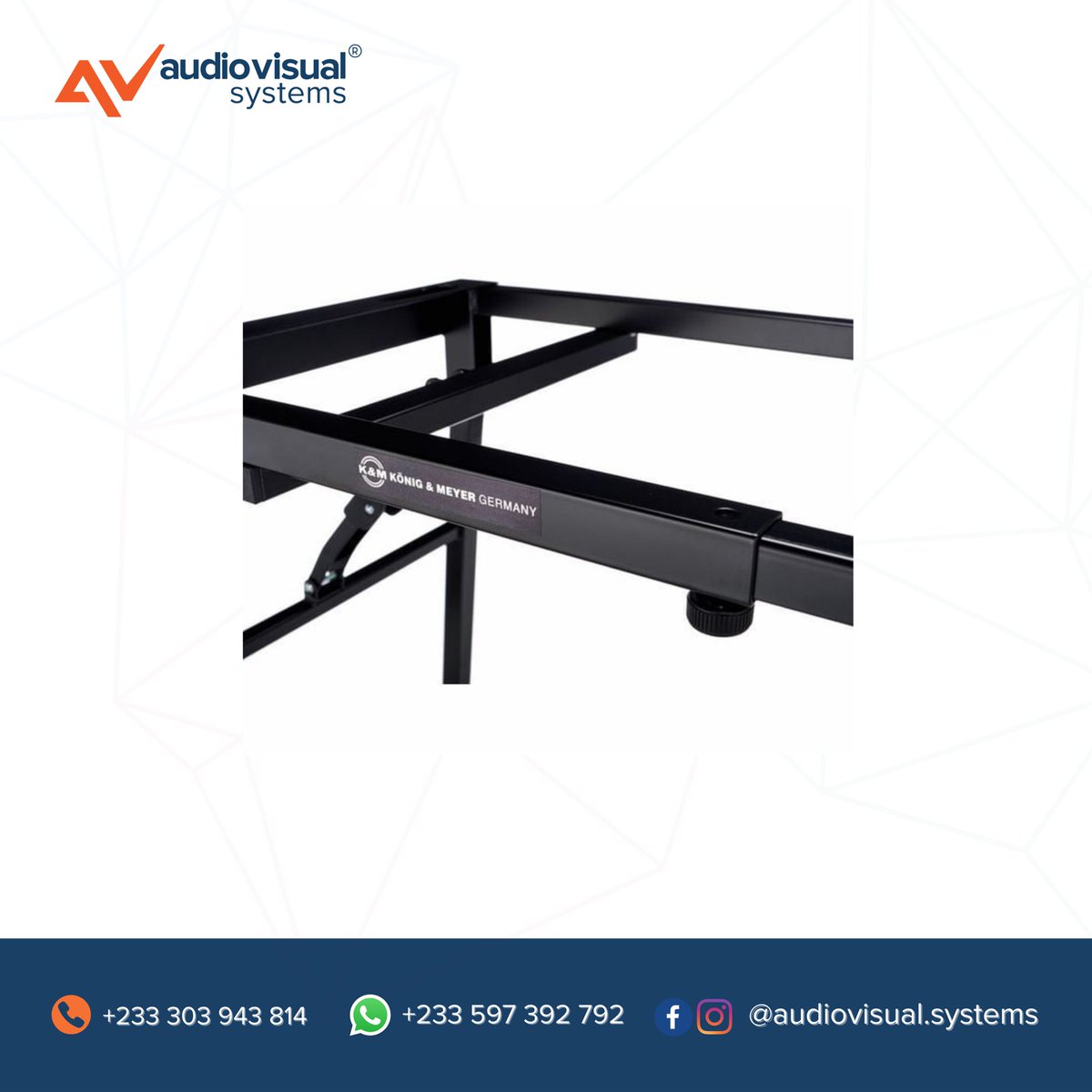 avsghana's tweet photo. Happy Weekend People!!!
Excited to bring you the KÖNIG & MEYER 18950 Table-Style Adjustable Keyboard Stand.
Contact us today for yours.
.
.
.
.
#audiovisualsystems #königundmeyer #keyboardstand #flexible #compact #adjustable #keyboardists #keyboard #happyweekend https://t.co/VpbiYp7S8G