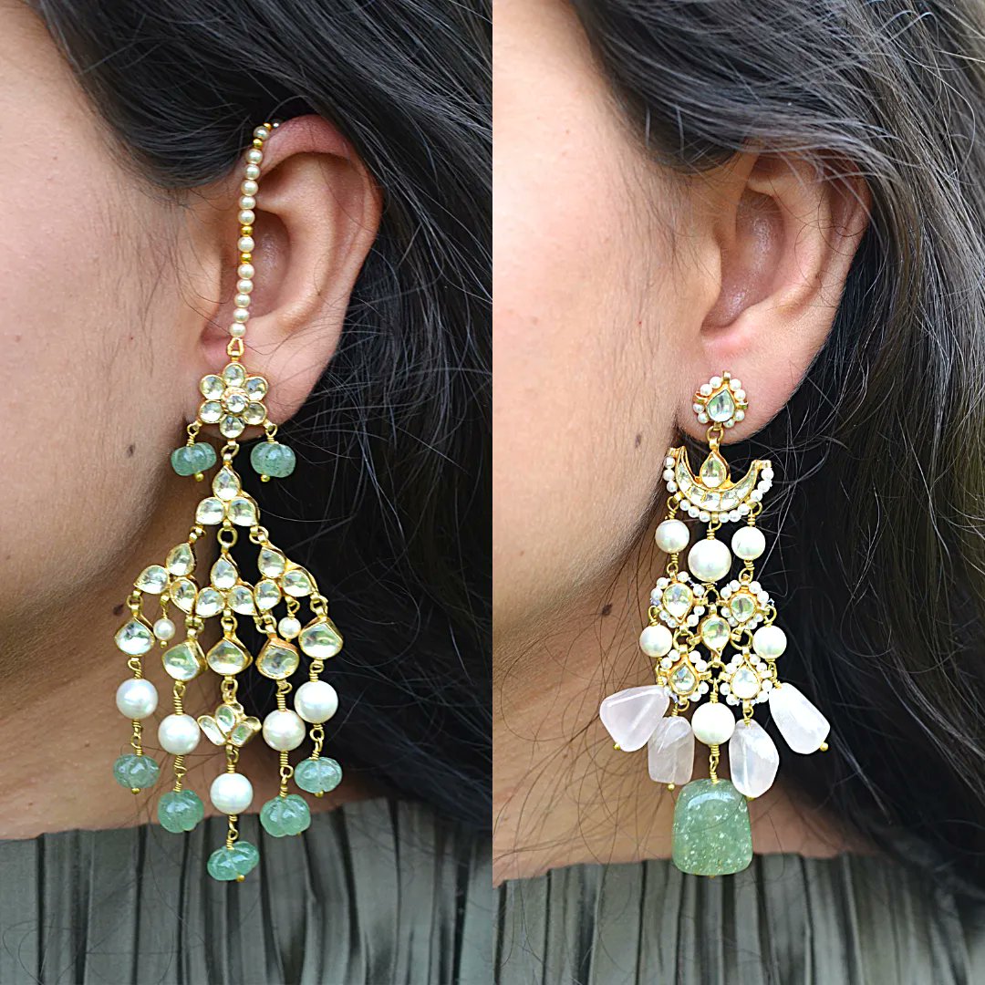 If you had to pick one, which one would you? Left or Right ?

#earrings #imitationearrings #handcraftedearrings #semipreciousearrings #semipreciousstone #stonejewellery #semirpeciousjewellery #weddingearrings #weddingjewellery #weddingwear #bridetobe #giftforher #anniversarygift