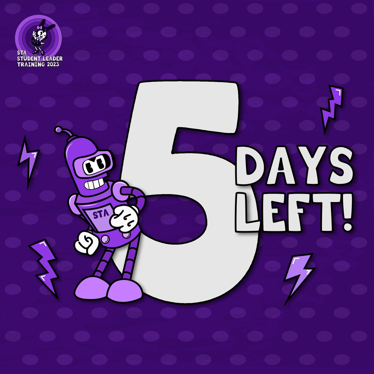 ClubGenerateSTA's tweet photo. Won’t you look at that?🧐 Jazz up with our juke robot because we have 5 MORE DAYS until STA Student Leader Training 2023!💜 Get ready your favourite vinyl records and jam with us!📼 #STAxPS2023 https://t.co/GM9d95LvGr