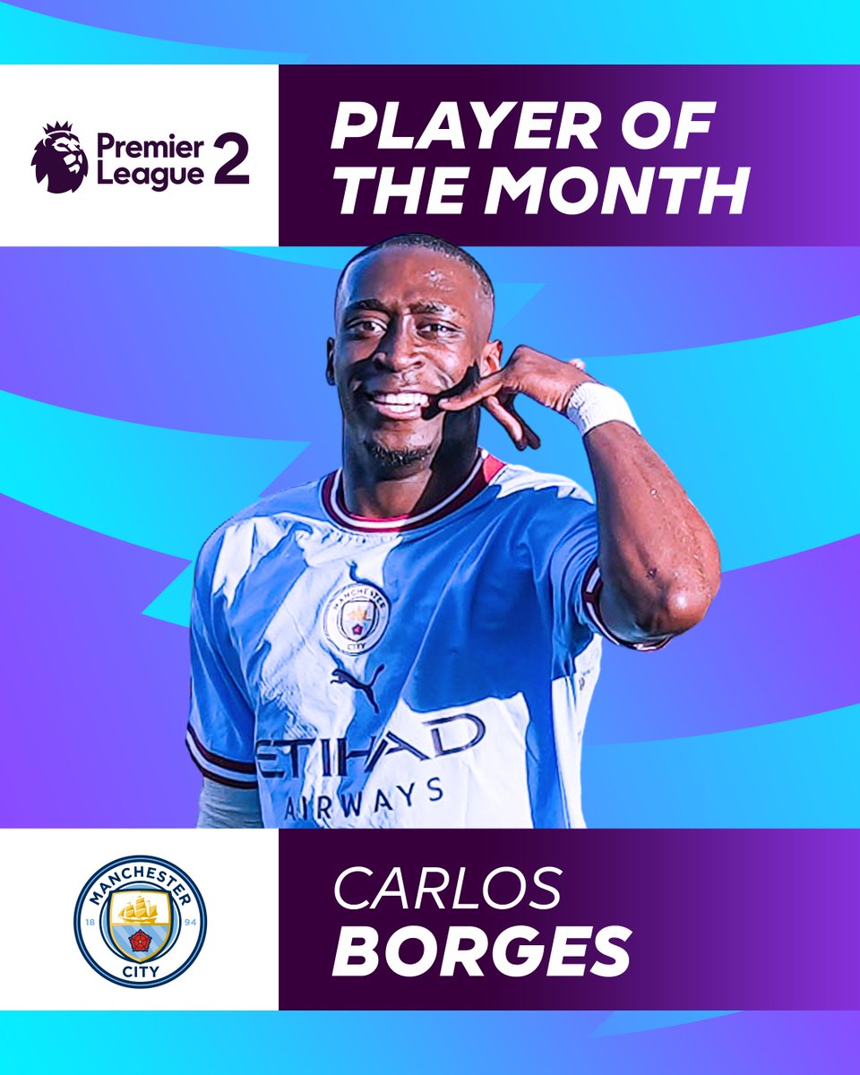 PL Youth (@plyouth) on Twitter photo Introducing your #PL2 Player of the Month for February…
Congratulations, <a href="/ManCityAcademy/">Manchester City Academy</a>’s Carlos Borges! 👏 Introducing your #PL2 Player of the Month for February…
Congratulations, <a href="/ManCityAcademy/">Manchester City Academy</a>’s Carlos Borges! 👏