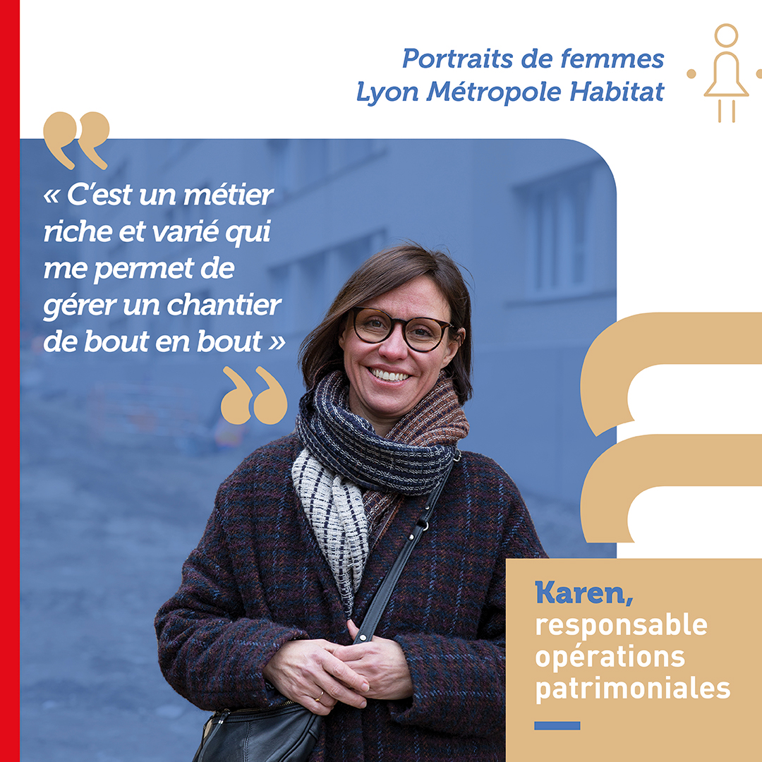 LMHabitat's tweet photo. C'est la fin de la "semaine LMH des droits des femmes". Elle se conclut avec le portrait de Karen, responsable d'opérations patrimoniales à @LMHabitat .
Un métier qui demande de sérieuses compétences techniques, avec un fort volet humain. 

#métier #egalite #femme #8mars https://t.co/AnNI1SSikx