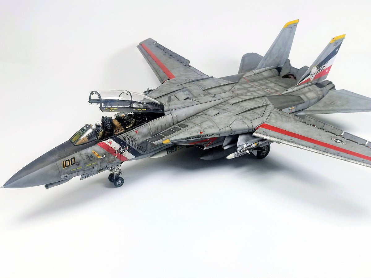 CRV_ScaleModels's tweet photo. 1/48 AMK F-14D SuperTomcat, kit n°88009. Painted and weathered with @Ak_Interactive Real Colors and Abt502 Oils. https://t.co/Eiji6F5Iji