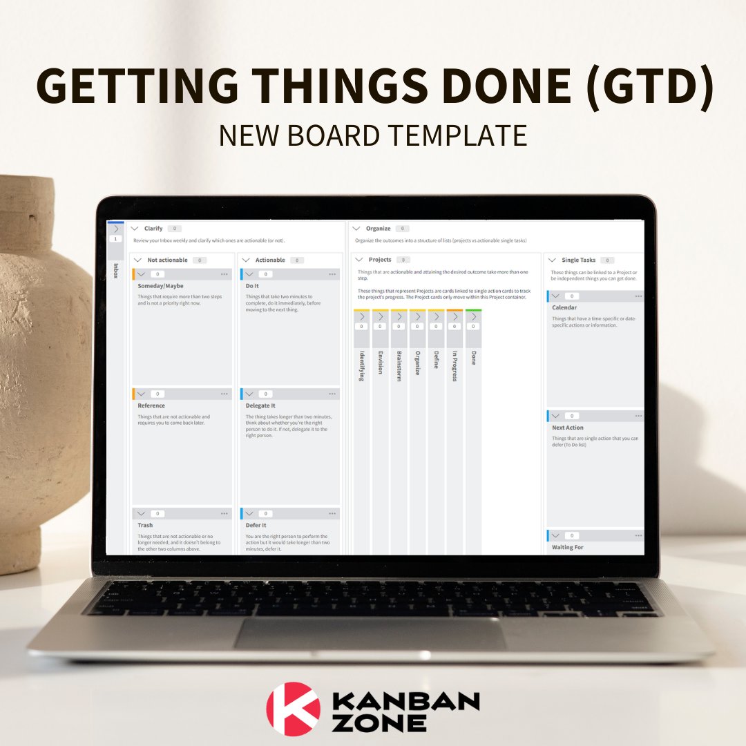 KanbanZone's tweet image. Juggling multiple tasks can be tricky, especially if you don't have the right tools to help you keep track of your to-do list.

Check out #KanbanZone's Getting Things Done (GTD) #boardtemplate and start elevating your #productivity: kanbanzone.com/solutions/temp…