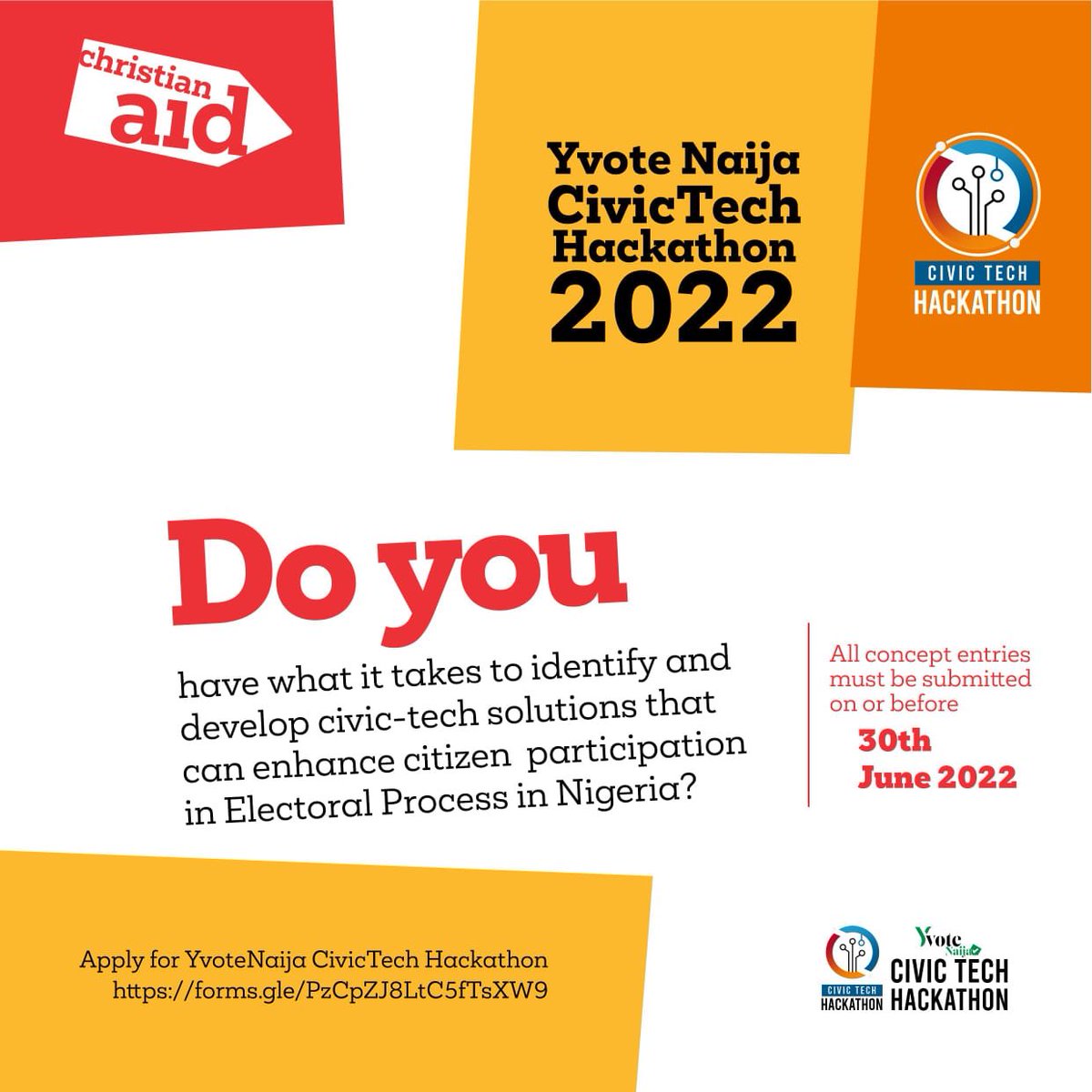 yvotenaija's tweet photo. Obviously, everything about the #CivicTechHackathon could only be implemented with the support of @CAID_Nigeria. They were the first to show faith and First bank to invest in this innovative solution 💪🏾💪🏾💯
Grateful 🙏🏾🙏🏾💯 https://t.co/Q0qfJJNWp9