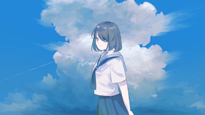 「飛行機雲 学生服」のTwitter画像/イラスト(新着)