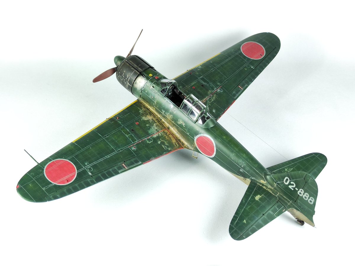 CRV_ScaleModels's tweet photo. 1/48 Eduard A6M2 Zero, kit n°11158. Painted and weathered with @Ak_Interactive Real Colors and Abt502 Oils. https://t.co/sFBAAG40Kp