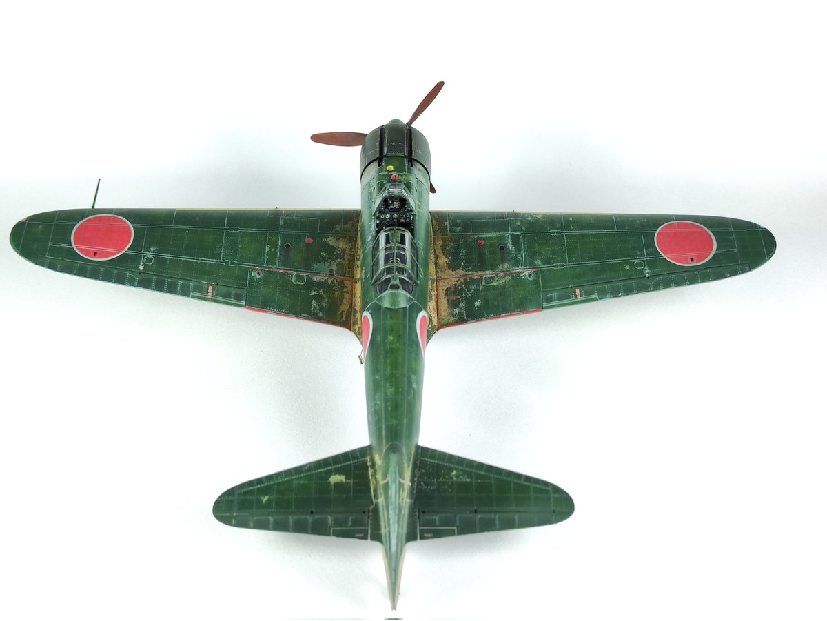 CRV_ScaleModels's tweet photo. 1/48 Eduard A6M2 Zero, kit n°11158. Painted and weathered with @Ak_Interactive Real Colors and Abt502 Oils. https://t.co/sFBAAG40Kp