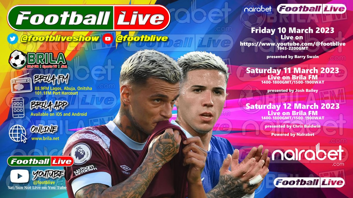 footbliveshow's tweet photo. The world's most listened to football show is busier that ever this weekend! https://t.co/AMS8mSGXqD #football #soccer #sports #LiveStreaming #livestream #goals #broadcast #live https://t.co/xkJRB3bQiM