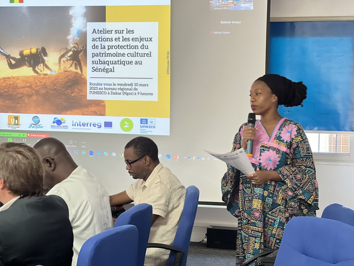 UNESCO_Dakar's tweet photo. C'est le grand jour ! Aujourd'hui, les partenaires du projet #Margullar 2 se rencontrent pour discuter des actions et enjeux de la protection du #PatrimoineCulturelSubaquatique au #Sénégal et #Caboverde🌊
#Convention2001
#kebetu https://t.co/ric2MpqYF2