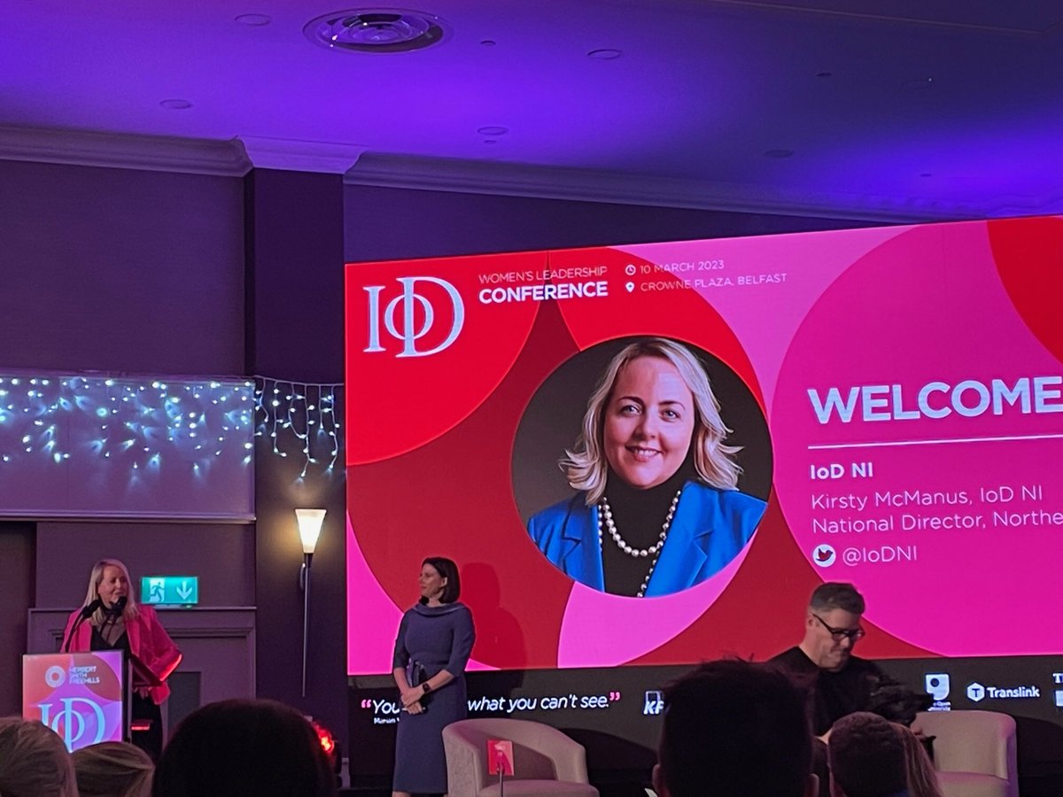 Delighted to meet #inspirationalwomen and friends at @iodNI #WLC2023 conference hosted by the fabulous @SusanHayes_ Positivity and energy in the room is palpable @OUBelfast @Kirstygem #derrygirls @SistersIN_HQ