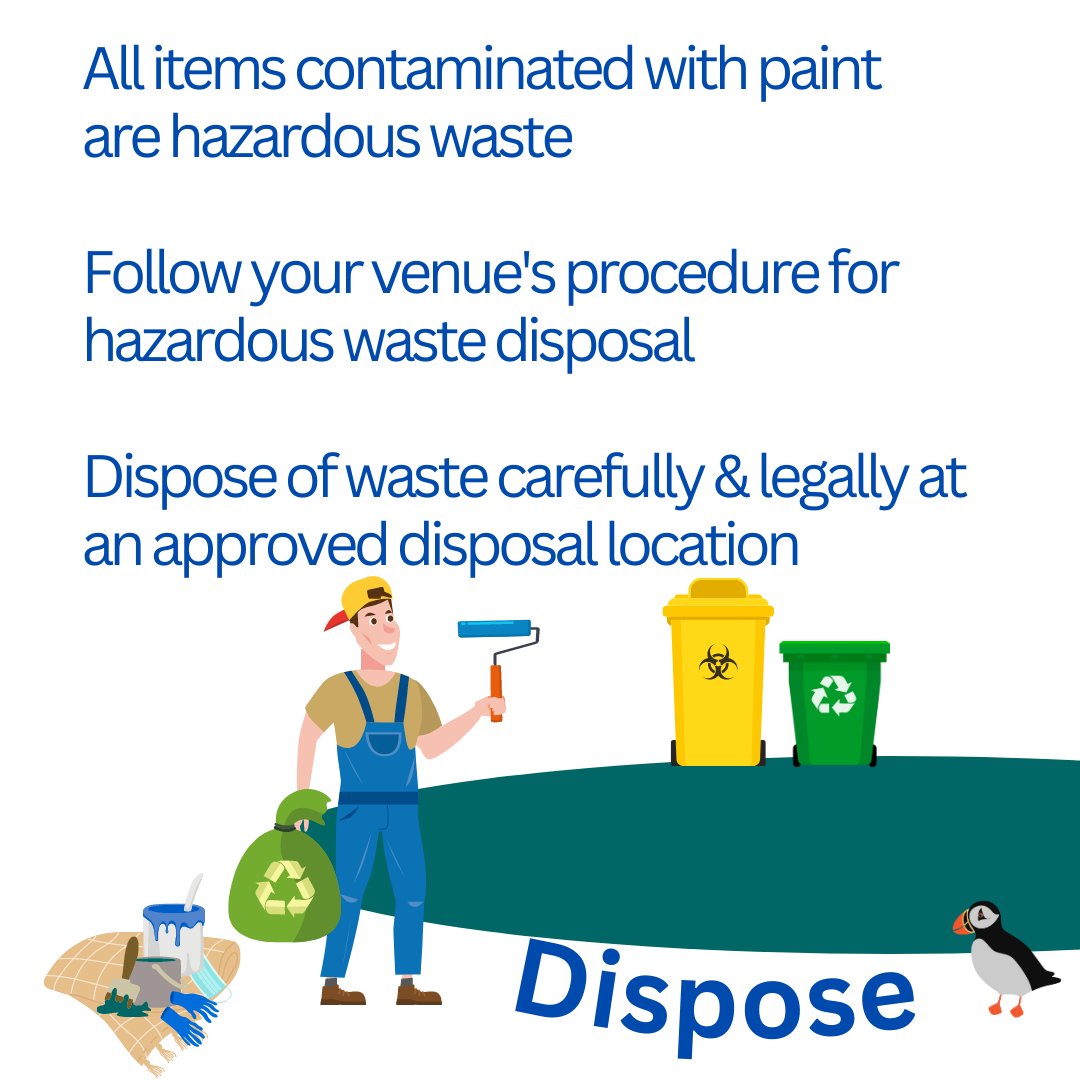 TheGreenBlue's tweet photo. Our final #tip of #ProtectCollectDispose Week!
🗑️DISPOSE
All items that have become contaminated by antifoul paint are classed as hazardous waste and should be disposed of correctly - don't forget oily rags and paint tin lids!
Find out more: https://t.co/4VQ638daSL https://t.co/AqAvCTeIHD