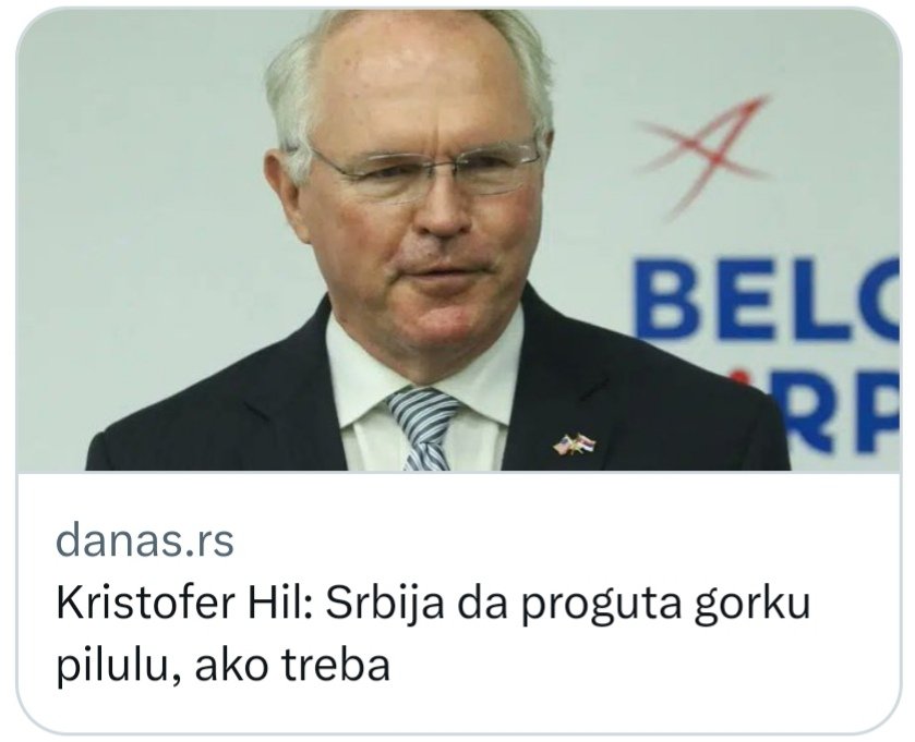 mladasrpska's tweet photo. Превише је Србија гутала горких пилула због вас....
Прогутајте ви горку пилулу па платите ратну одштету. https://t.co/cyPuP0mxXb