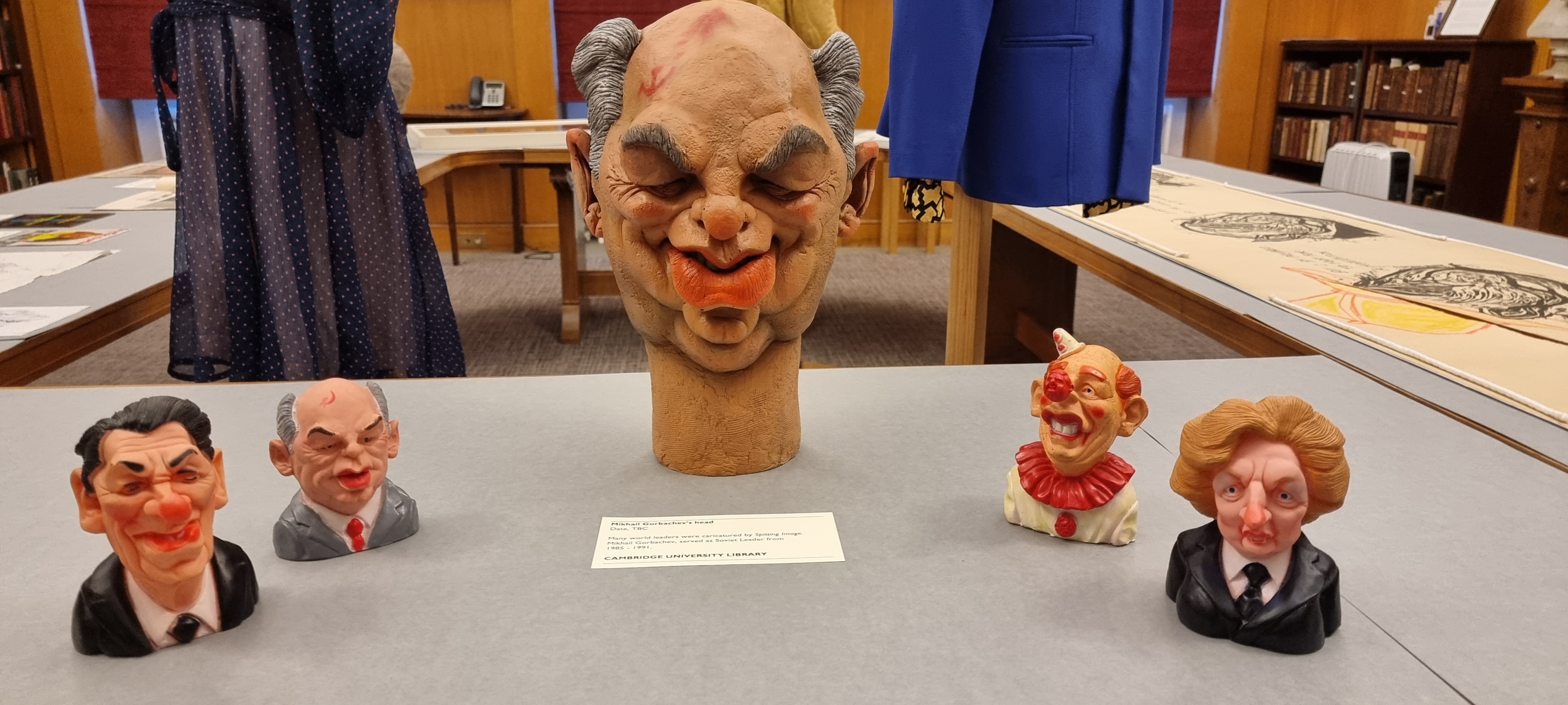 Mikhail Gorbachev head and squeaky toys from the Spitting Image archive