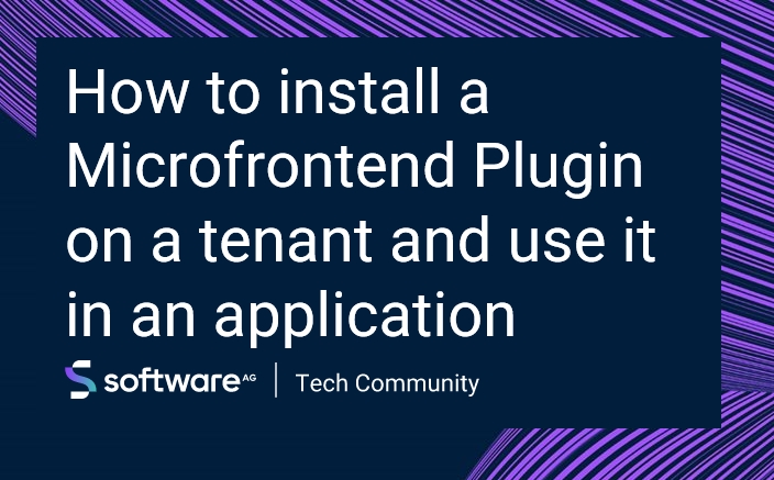 SoftwareAG's tweet image. The latest #WebSDK version now allows easy installation of #Microfrontend plugins on your Cumulocity IoT tenant. Get step-by-step instructions on how to install and activate them in this article: bit.ly/3SJewfB