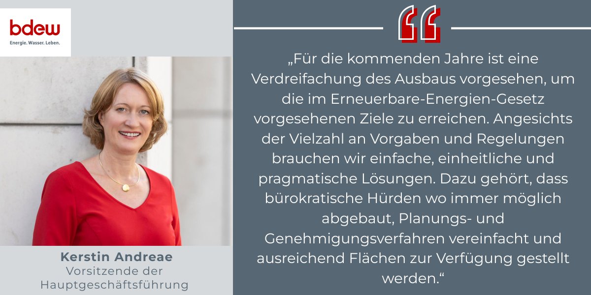BDEW (@bdew_ev) on Twitter photo Heute lädt das @BMWK zum #Photovoltaik-Gipfel. Es sollen notwendige Weichenstellungen für das Erreichen der #Ausbauziele bei #PV von 215 GW im Jahr 2030 diskutiert werden. BDEW-Chefin <a href="/KerstinAndreae/">Kerstin Andreae</a> mahnt: "Der Photovoltaik-Ausbau ist kein Selbstläufer". bdew.de/presse/pressei… Heute lädt das @BMWK zum #Photovoltaik-Gipfel. Es sollen notwendige Weichenstellungen für das Erreichen der #Ausbauziele bei #PV von 215 GW im Jahr 2030 diskutiert werden. BDEW-Chefin <a href="/KerstinAndreae/">Kerstin Andreae</a> mahnt: "Der Photovoltaik-Ausbau ist kein Selbstläufer". bdew.de/presse/pressei…