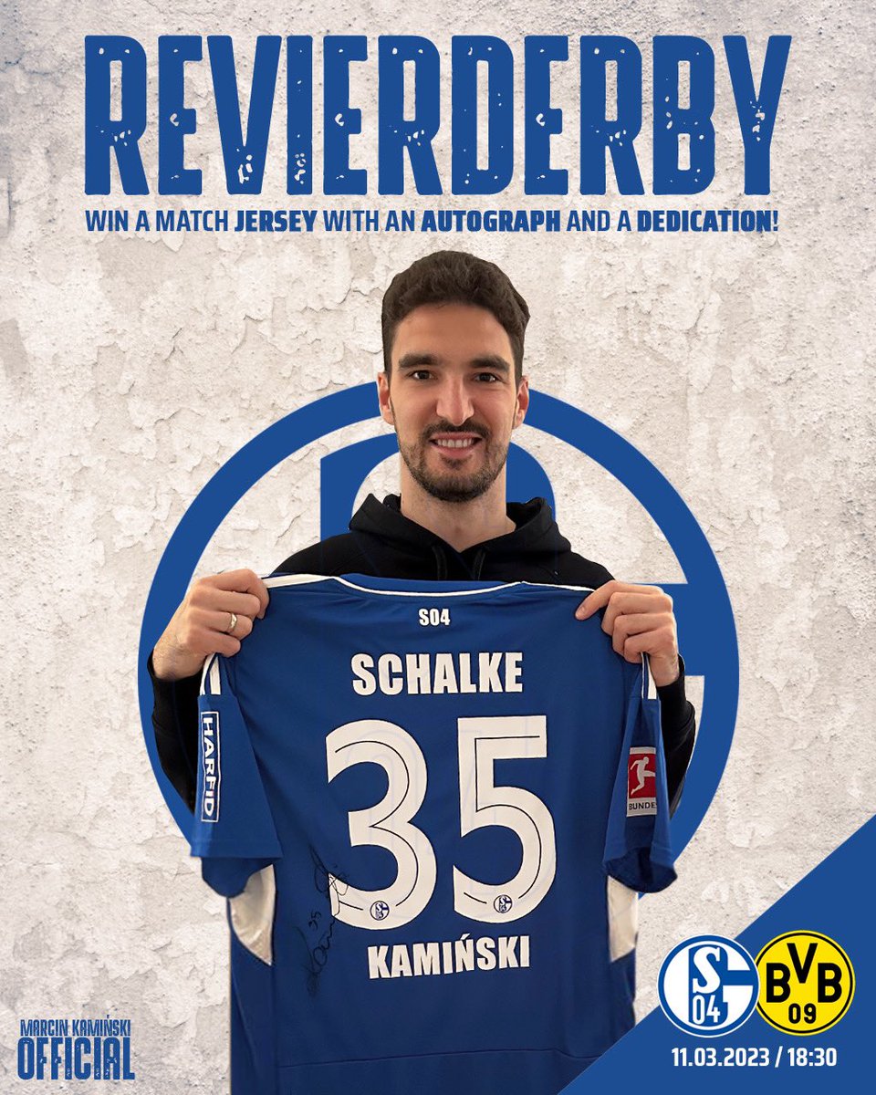 Wspólnie z Marcinem podkręcamy emocje przed sobotnimi #Revierderby. Wbijajcie na FB Marcina i dołączcie do zabawy. Do zgarnięcia rarytasik - meczówka <a href="/s04/">FC Schalke 04</a>. #dombundesligi <a href="/viaplaysportpl/">Viaplay Sport Polska</a> <a href="/m_borzecki/">Marcin Borzęcki</a>