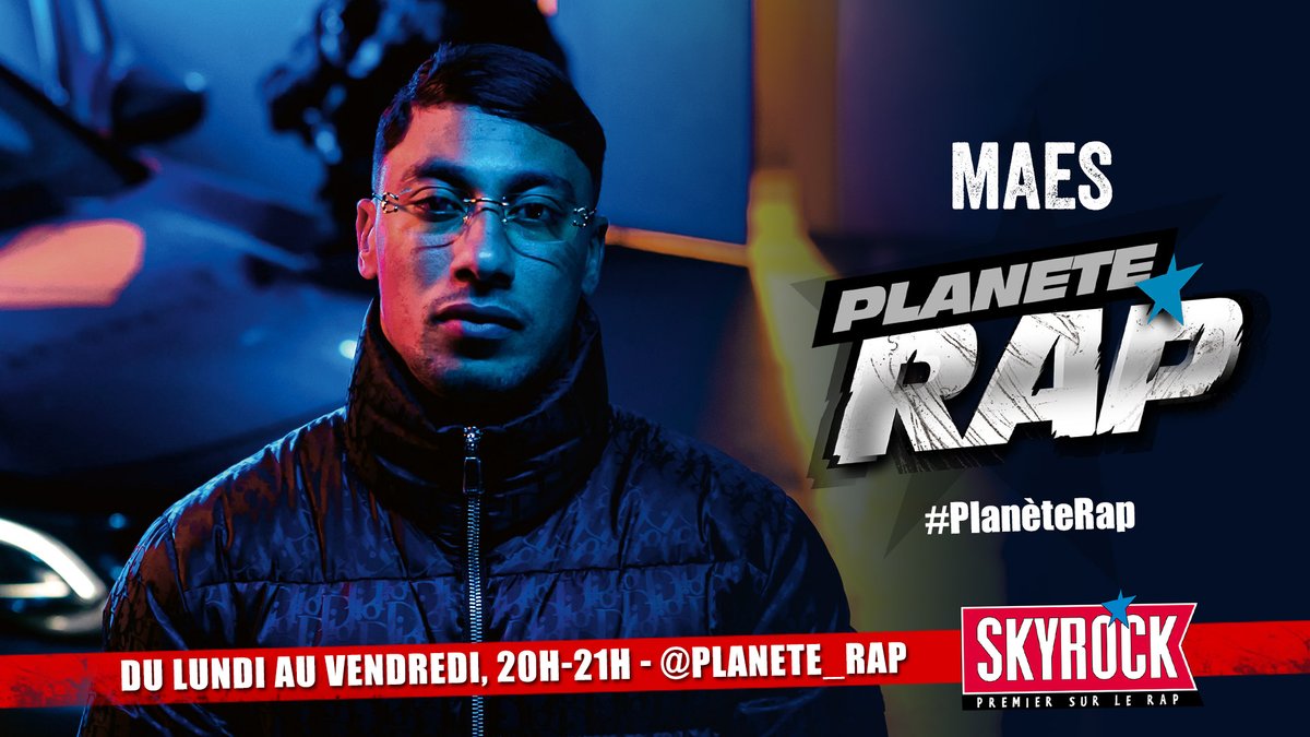 SkyrockFM's tweet photo. La semaine prochaine, retrouve @MaesOfficiel tous les soirs de 20h à 21h dans @Planete_Rap avec @fredmusa ! 🔥 #PlanèteRap https://t.co/RcmoSQE1Ud